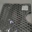 Sink Protectors for Kitchen Sink 12"13"16"18"19"24"26"28"29"30",Silicone kitchen sink mats protector for bottom of farmhouse sink(26"x14"Rear Drain Gray)