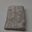 Sun Zero Darren Distressed Woven Jacquard Blackout Grommet Curtain Panel, 50" x 63", Camel