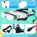 Kids Swim Goggles with Nose Cover Swimming Mask with Ear Plugs UV No Leaking Anti Fog Pool Goggles for Boy Girl 4-10