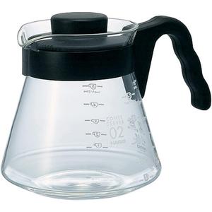 Hario V60 Glass Coffee Server, 700ml, Black Hario V60 Glass Coffee Server, 700ml, Black
