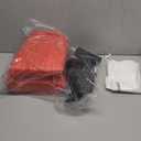 QPAU Blow up Inflatable Toddler Travel Bed with Sides, Toddler Air Mattress for Camping, Traveling, Hotel, or Home Use, Hand Pump Included (Red)