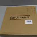 Acacia Wooden Lazy Susan for Table Top-12 Inch Wooden Lazy Susan Turntable with Double Handle-Large Acacia Wooden-Spice Organizer for Countertop, Table, Cabinet