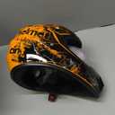 for Kids 4-16 DOT Certified Youth Dirt Bike & ATV Helmet,Full Face Motorcycle Helmet for Boys & Girls for Motocross, Go-Kart, Electric Dirtbike and Off-Road Riding (Orange, S)