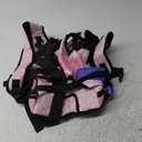 Pawaboo Pet Dog Front Carrier Backpacks, Legs Out Pet Carrier Backpack, Adjustable Easy-fit Dog Chest Carriers for Small Medium Dogs Hands Free for Travel Hiking Cycling Camping, L, Pink Daisy