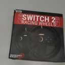 Orzly Steering Wheels  Compatible with Switch 2 (2025 Console)  Twin Pack Racing Wheel Accessories for Joy-Con Controllers and MarioKart Racing Games (2 Black Wheels) Gift Boxed