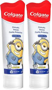 Colgate Kids Toothpaste with Anticavity Fluoride, Minions, ADA-Accepted Fluoride Toothpaste, 4.6 Ounce Tube, 2 Pack