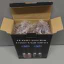 XinXu Gravity Electric Pepper Grinder, Salt or Pepper Mills & Adjustable Coarseness, with LED Light, One Hand Automatic Operation -Set/RoseRed