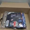 Star Wars Darth Vader Official Youth Costume - Premium Light Up Padded Jumpsuit with Plastic Mask and Detachable Cape (S) Black