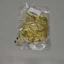 2 x 4 Pairs Glitter Gold Shoe Laces, Bling Sequin Shoelaces 8mm Wide 47 Inch Metallic Gold Shoelace Flat Shoe Strings for Sneakers Boots Sports