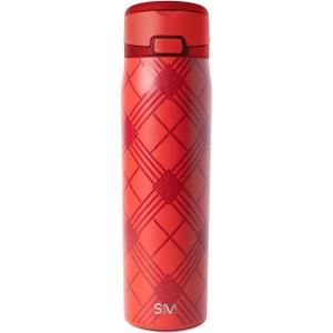 Simple Modern Mesa Loop | Christmas Water Bottle with Straw | 24oz Cup Holder Friendly Insulated Stainless Steel Bottles for Travel, School | Holiday Gifts for Women Men Her Him | Holiday Flannel