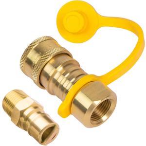 GASPRO 1/2" Propane Quick Connect Fittings，Natural Gas Quick Connect with FNPT, MNPT & Brass