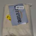 Pillow Shams Set of 2 Washed 100% Cotton Retro Ruffle Flounces Trim Solid Beige Decorative Pillow Cases for Home Bedroom Decor 20x36 Inch