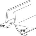 Prime-Line M 6264-1 3/8 In. x 36 In., Frameless Shower Door, Bottom Seal (Single Pack)