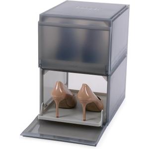 Joseph Joseph ShoeCase Premium Shoe & Sneaker Storage Box Organizer with Slide-Out Shoe Tray, 2 Pack
