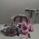 newyoo Tricycle for Toddlers 1-3, Toddler Bike, 5 in 1 Trike with Push Handle, Christmas and Birthday Gift and Toy for Girls, Convert to Baby Balance Bike, Pink, TR008