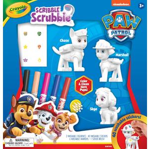 Crayola Scribble Scrubbie PAW Patrol Figurine Playset, Customizable PAW Patrol Toys & Gifts for Toddlers, Reusable Coloring Activity, Ages 3+