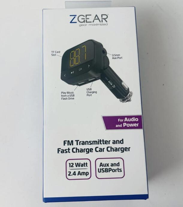 FM Transmitter And Fast Charge Car Charger