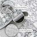 2 x GRANNY SAYS 2x3 Entryway Rug, Vintage Indoor Doormat for Entrance, Small Area Rug Non Slip Washable, Stain & Fade Resistant Soft Rug Runner for Kitchen, Bedroom, Farmhouse Carpet for Decor (Grey)