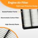 Engine & Cabin HEPA Air Filter Combo-Compatible with Honda CRV CR-V 2.0L Hybrid 2023 2024 2025,Accord 2.0L Hybrid 2023 2024 2025,Civic 2.0L Hybrid 2025