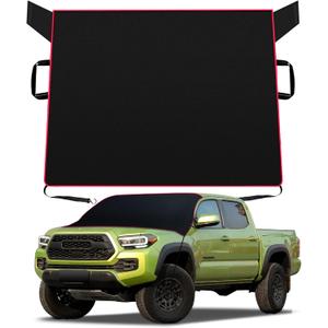 Migaven Heavy Duty All Weather Windshield Cover for Ice and Snow, Waterproof 2mm EVA Fabric Windshield Frost Cover for Full Size SUV, Pickup Truck (Large Size)