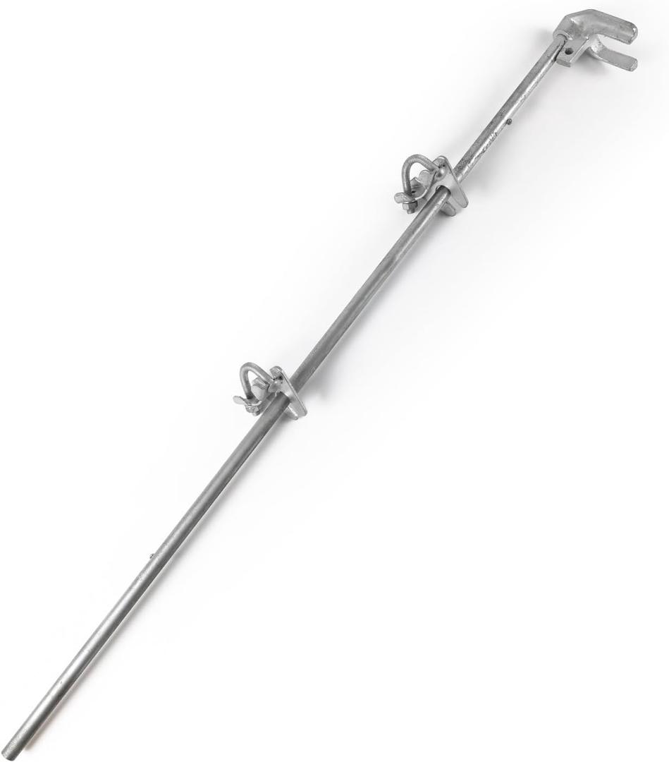 36" Chain Link gate Latch for Double Gate, Heavy Duty Pull Style Latch for 1-3/8" Frame, Galvanized Steel Gate Ground Bolt for Secure Fencing 36" Chain Link gate Latch for Double Gate, Heavy Duty Pull Style Latch for 1-3/8" Frame, Galvanized Steel Gate Ground Bolt for Secure Fencing