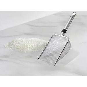 Stainless Steel Cat Litter Scoop  Anti-Stick Litter Shovel with Hook, Rust-Proof & Heavy Duty Cat Litter Scooper for Clumping Litter, Easy to Clean & Store (0.08in*0.08in)