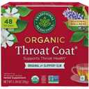 Traditional Medicinals Organic, Throat Coat Tea, Original with Slippery Elm - Supports Throat Health - Kosher, Non-GMO, Caffeine-Free, Compostable - 48 Tea Bags (EXP 03/01/28)