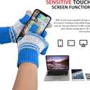 Vintage Classic Skull Cap Beanie Hat Cuffed Winter Hat Knit Comes with Warm Gloves Gifts for Men Women Fans (Medium-Large)