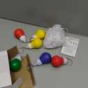 Landical 20 Set Christmas Appreciation Gift for Coworker Bulk Light Bulb Stress Ball Keychain Employee Christmas Gift for Staff Team (10 Styles)