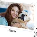 Acrylic Picture Frame 4x6, Double Sided Photo Frames for Refrigerator with Magnetic Corners, Transparent Acrylic Frame for Desk or Tabletop Display Family,Wedding, Baby Pictures(1 Pack)