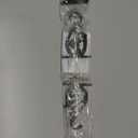 Kemmie 1" Window Treatment Curtain Rod with Cylindrical Cap Finials, Double Drapery Rod Adjustable Length 72-144", Matted Black