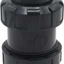 EATAKWARD 1-1/2 inch PVC True Union Check Valve, Slip-Slip Full-Port Practical Check Valve, Sch80 Socket Insert Pool Ball Check Valve for Backflow Prevention