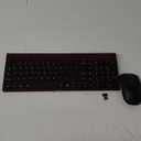 cimetech EasyTyping KF10 Wireless Keyboard and Mouse Combo, [Silent Scissor Switch Keys][Labor-Saving Keys] Ultra Slim Wireless Computer Keyboard and Mouse, Easy Setup for PC/Laptop/Windows - Wine Red