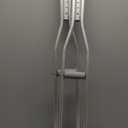 Medline Aluminum Crutches for Kids, Adults & Seniors, Walking Aid, 300 LB Weight Capacity,1 Pair, Fitting 5'2" - 5'10"