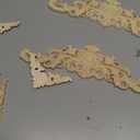 10 Pieces Wood Appliques and Onlays Wood Appliques for Furniture Decorative Wooden DIY Carved Onlay for Bed Door Cabinet Wardrobe Furniture Decoration(Small Size) (Delicate)