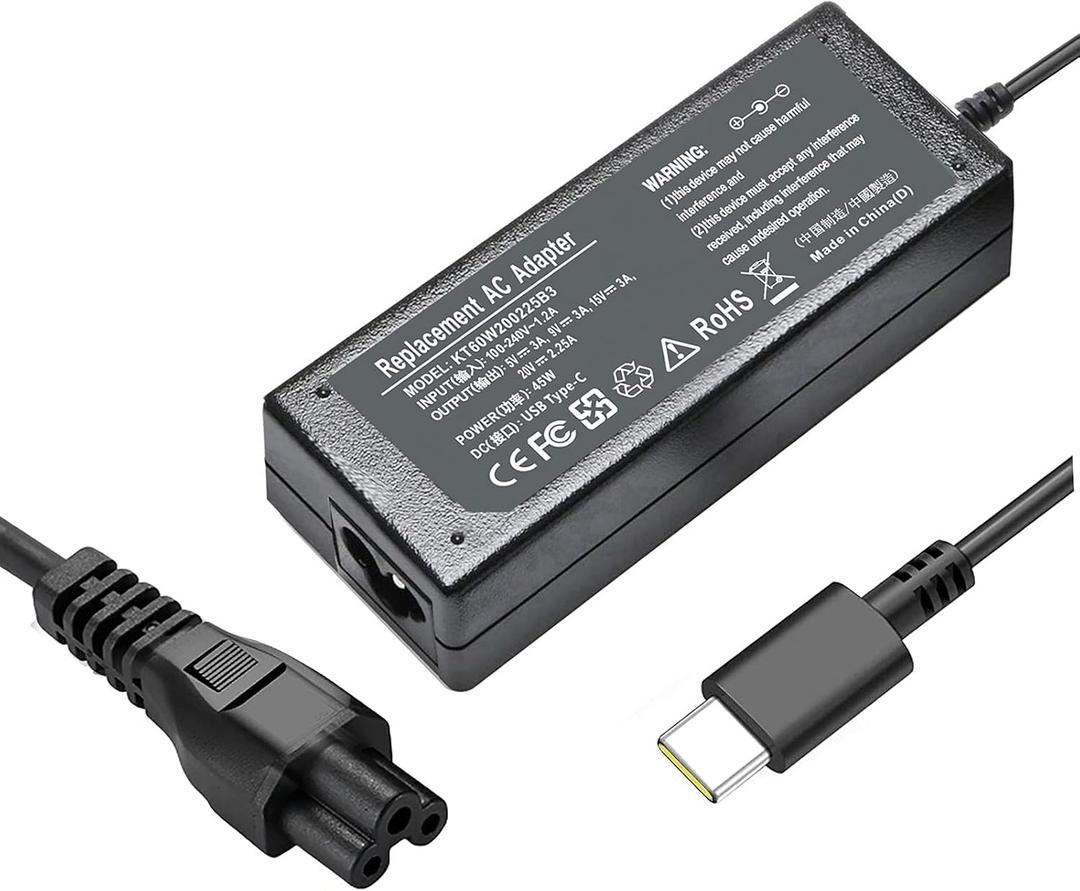 Chromebook Charger, 45W USB C Laptop Charger for HP Chromebook X360 14 14-ca051wm 14-ca052wm 14-ca061dx 14-ca043cl Chromebook Chrager USB C