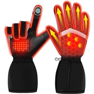 HLTWCLO Constant Warmth Heated Gloves for Men and Women, No Charging Needed, Ready to Use, Waterproof & Touchscreen Unisex for Riding, Skiing, Motorcycling, Gardening Joint Warmth Essential for Winter (Large)