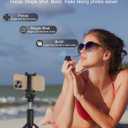[New Upgrade, Easy to Use] TikTok Scrolling Ring Remote Control, Camera Shutter Remote, Wireless Bluetooth Scrolling Ring for iPhone, iPad, iOS, Android - Black