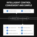 2 x viken Wired Earbuds with Microphone Volume Control, Stereo Heavy Bass Earphones Noise Isolation in-Ear Headset Compatible with iPad,Laptop,MP3,Phones Fits All 3.5mm Jack Plug Headphones Wired (Black)