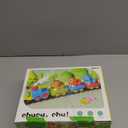 Train Set for Toddlers w/Steam, Music & Lights - Electric Train Toys for Kids w/Tracks Accessories, Including 3 Dinosaur Car and 3 Trailer, Christmas Birthday Gifts for 3 4 5 6+ Years Old Boys Girls 