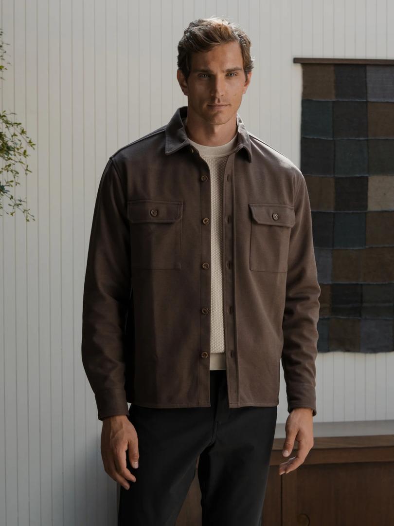 Cuts, District Heavyweight Overshirt, Burnt Oak, Medium