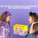 Jcoos Lip Gloss Making Kit, 73PCS Fun Make Your Own Lip Gloss Kit Kids, Beginner, Lipgloss Sets for Girls, DIY Lipstick Set, Moisturizing Lip Oil Base, Gifts for Tween Girls, Teens, Daughters, Women (Yellow)