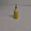 Sweejar Ceramic Olive Oil Dispenser Bottle, 20 Oz Relief Opaque Oil Cruet Protects To Reduce Oxidation, Suitable for Storage Soy Sauce, Coffee Syrup, Liquids, Set of 1 (Gradient Yellow)