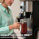 Insulated Coffee Mug with Handle and Lid, 480ml/16oz Stainless Steel Coffee Cup, Travel Coffee Mug Tumbler for Hot and Cold Coffee, Tea, Drinks(Red)
