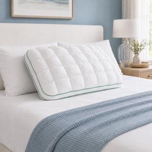 Japanese-Style Pouf Pillow, Puff Pillows for Sleeping, Soft & Supportive