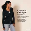 Amazon Essentials Women's Lightweight Crewneck Cardigan Sweater (Available in Plus Size) (Medium, Navy)
