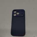 for iPhone 17 Pro Case, [Ribbed Non-Slip Sides] [Military-Grade Drop Protection] [Full Camera Protection] Anti-Yellow Soft-Touch Shockproof Slim Phone Case for iPhone 17 Pro, Navyblue