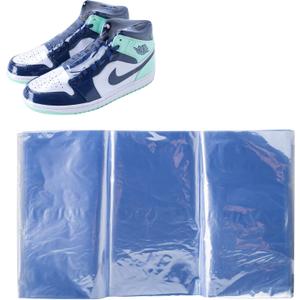 Shoe Shrink Wrap Bags, 100Pcs 11x 18 Inches Sneaker Heat Shrink Wrap Bags for Men Women Shoe Organizer for Shoe Protection Avoid Sole Yellowing and Keep Dust Away