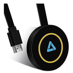 4K Wireless Display Adapter,4k Screen mirroring Adapter for tv for i-OS/Android/Windows/i-Phone/Tablet L-aptop to H-DTV Monitor Projector, Support Air-Play DLNA Miracast (Matte Black)