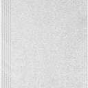 PATIKIL 2mm(1/10") Thick Non Adhesive Glitter Foam Sheet 16x24inch(40x60cm) Silver Tone, EVA Shiny Foam Board for Craft, 6 Pcs